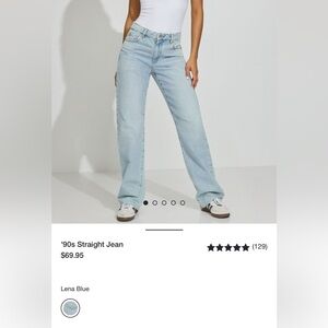 Garage Lena Blue Straight Leg Jeans